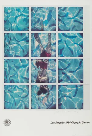 石版画 Hockney - Los Angeles 1984 Olympic Games, 1982 - Hand-signed