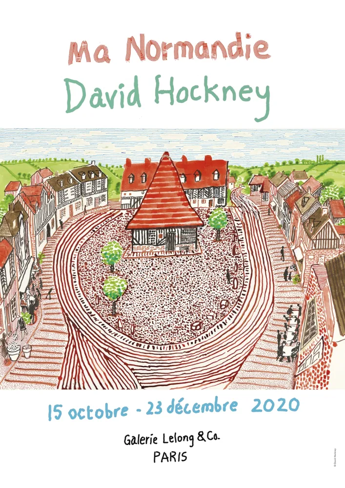 胶版印刷 Hockney - Ma Normandie