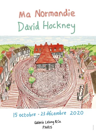 胶版印刷 Hockney - Ma Normandie