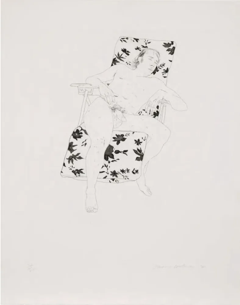 版画 Hockney - Mo asleep