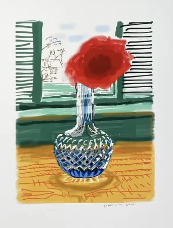 复数作品 Hockney - My Window - iPad drawing 'No. 281', 23rd July 2010