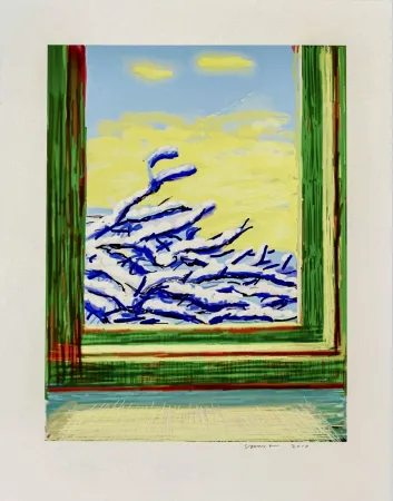 复数作品 Hockney - My Window - iPad drawing ‘No. 610', 23rd December 2010