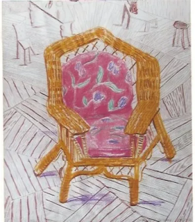 丝网印刷 Hockney - Number one chair