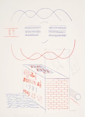 石版画 Hockney - Ojai Festival