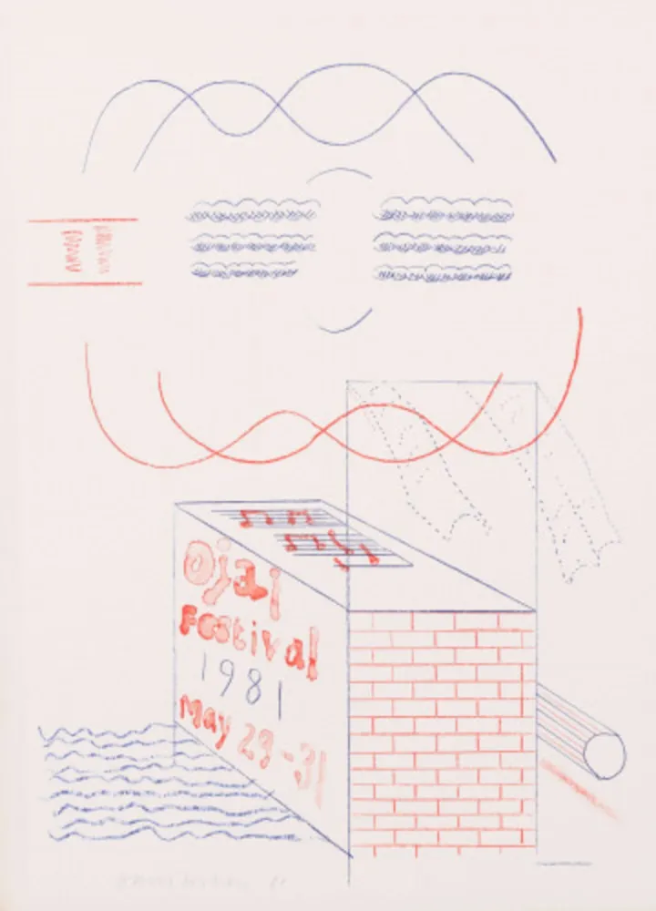 石版画 Hockney - Ojai Festival