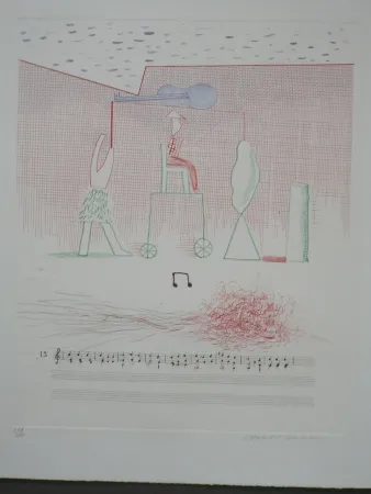 蚀刻版画 Hockney - Parade (from the blue guitar)