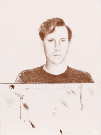 石版画 Hockney - Peter Schlesinger