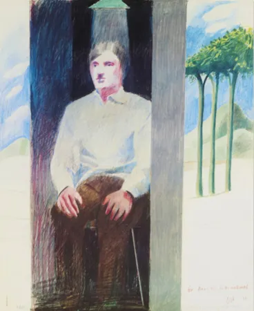 胶版印刷 Hockney - Prisoner, for Amnesty International