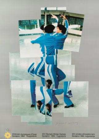 石版画 Hockney - Skater