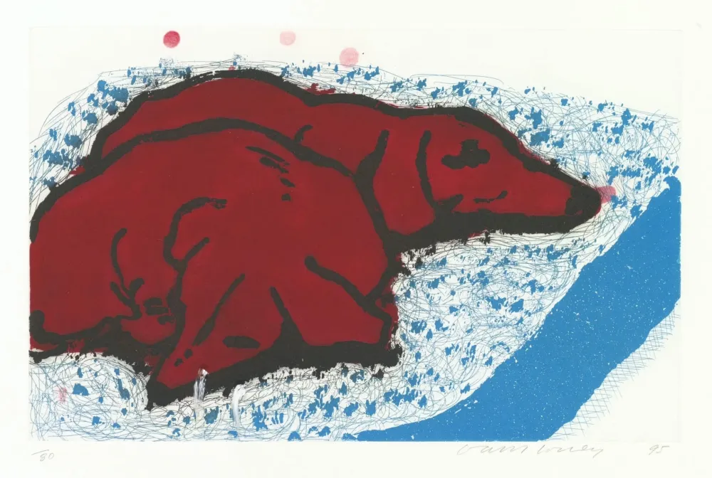 凹版印刷 Hockney - Small Dogs