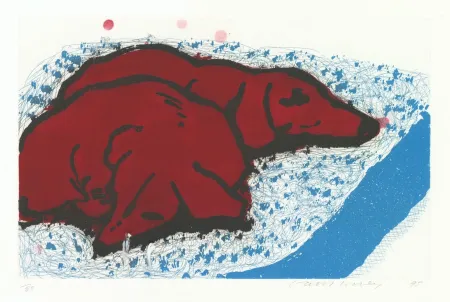 凹版印刷 Hockney - Small Dogs