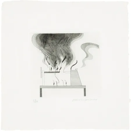 复数作品 Hockney - The Lathe and Fire