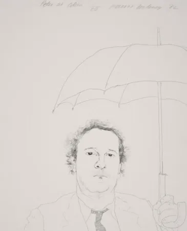 蚀刻飞尘法 Hockney - The Restaurateur - Peter At Odins
