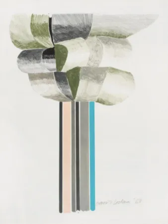 石版画 Hockney - Trees