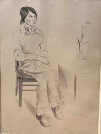 石版画 Hockney - Yves Marie