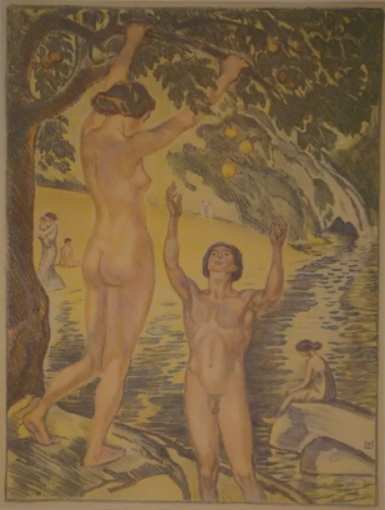 石版画 Hofmann - Reife Früchte