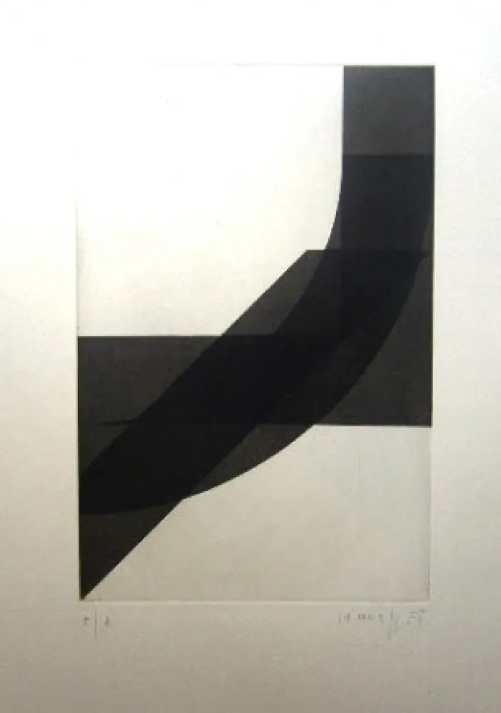版画 Honegger - Composition géométrique 4
