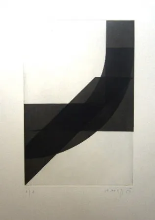 版画 Honegger - Composition géométrique 4