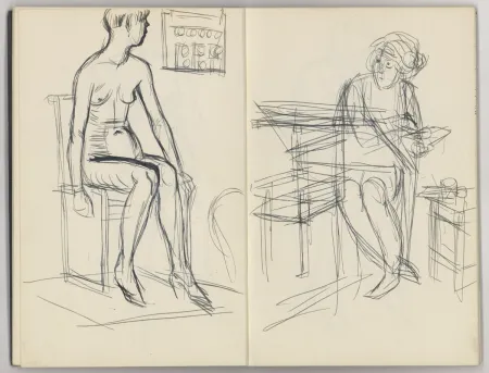 无技术 Hubbuch -  Skizzenbuch mit 24 Zeichnungen