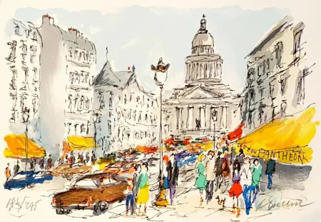 石版画 Huchet - Panthéon