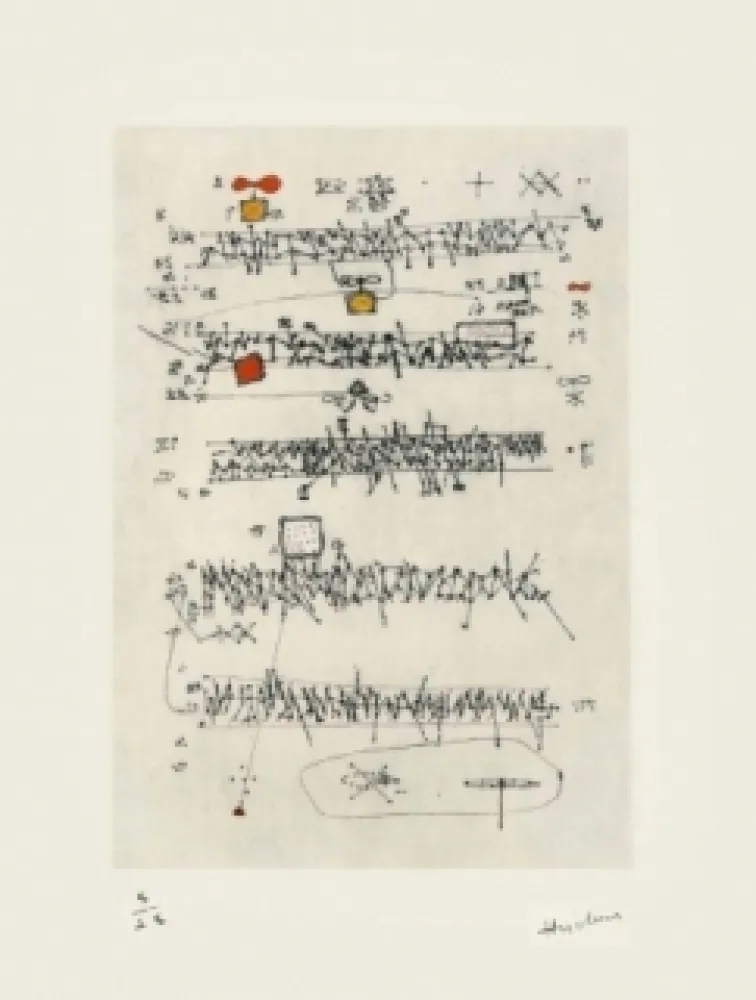 版画 Hucleux - N°5 / 1980