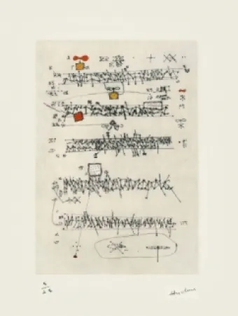 版画 Hucleux - N°5 / 1980