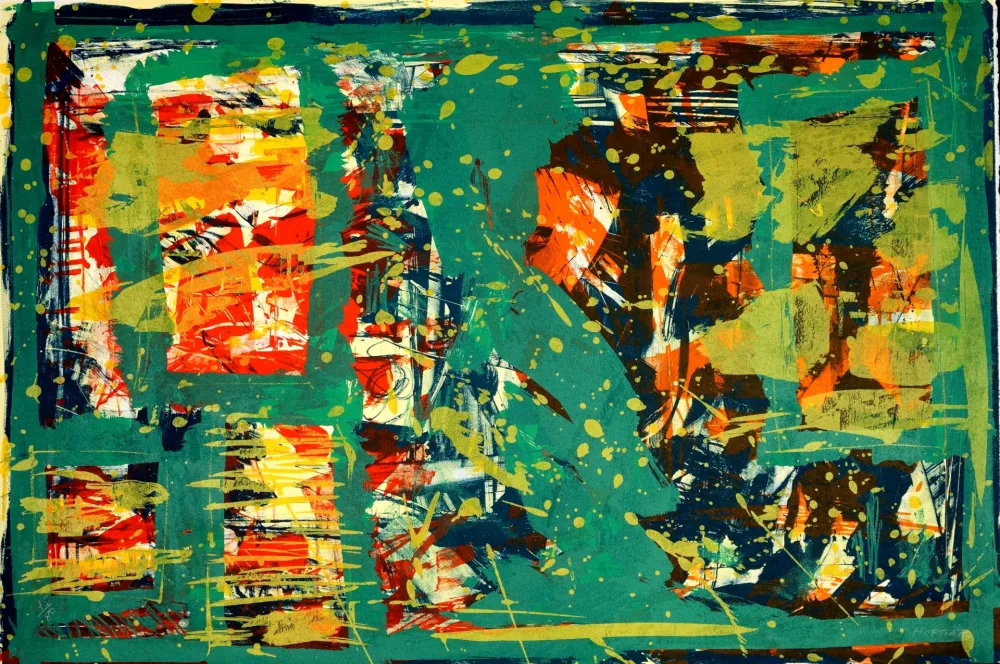 石版画 Huftier - Comme un tableau