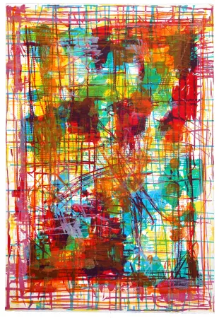 石版画 Huftier - En pastel