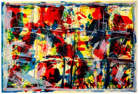 石版画 Huftier - Le mystère et le risque