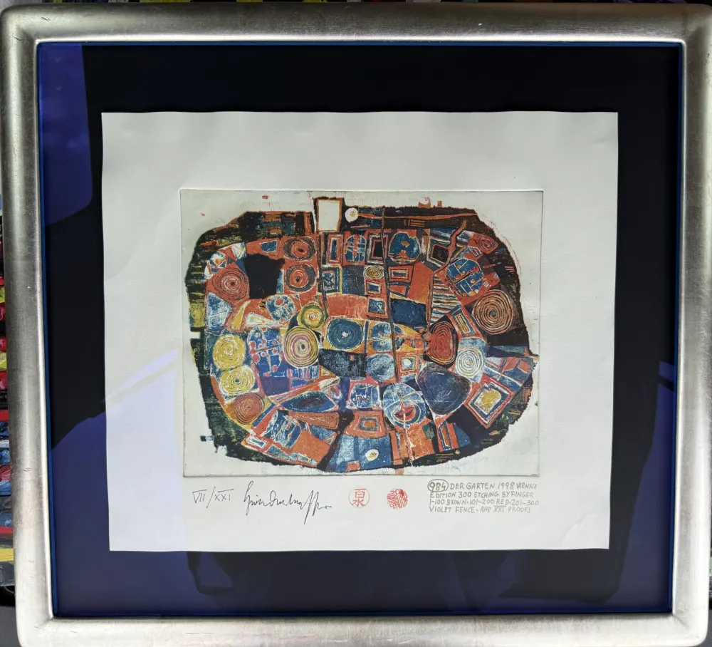 蚀刻飞尘法 Hundertwasser - Der Garten, The Garden, Le Jardin
