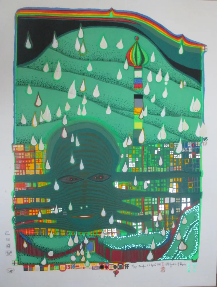 丝网印刷 Hundertwasser - Green Power