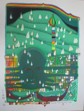 丝网印刷 Hundertwasser - Green Power