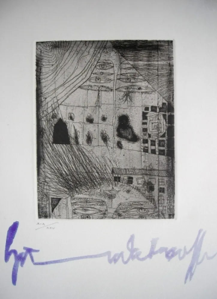 蚀刻版画 Hundertwasser - The international avant garde 4