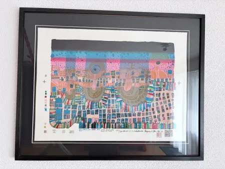 丝网印刷 Hundertwasser - Town in Town, Stadt in der Stadt