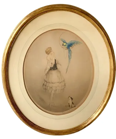 蚀刻飞尘法 Icart - Blue Parrot