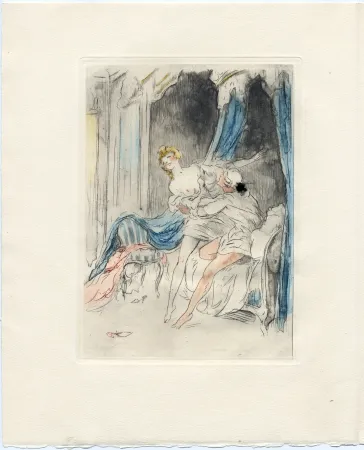 插图书 Icart - Crébillon : LA NUIT ET LE MOMENT. 25 eaux-fortes de Louis Icart (1946).