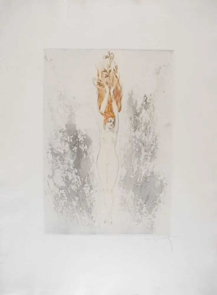 蚀刻版画 Icart - Human Grenade - La Grenade