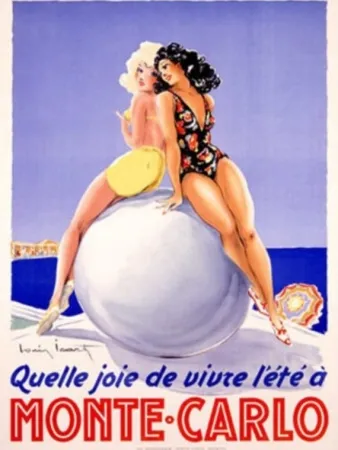 石版画 Icart - MONTE CARLO