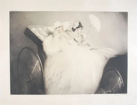 蚀刻版画 Icart - On the Champs Elysees - Aux Champs Elysées