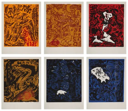 油毡版画 Immendorff - 