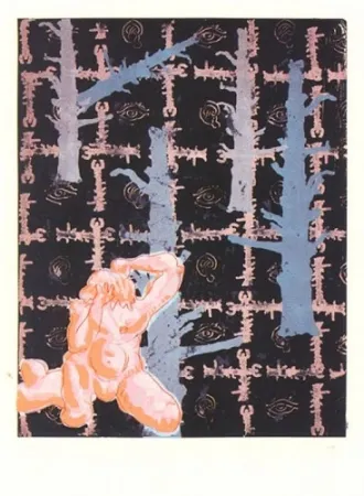 复数作品 Immendorff - No title (Red Man)