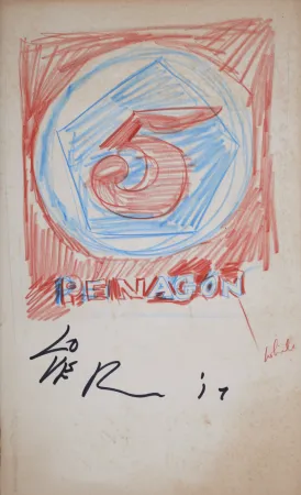 无技术 Indiana - 5 Pentagon #2, 2017 - Hand-signed