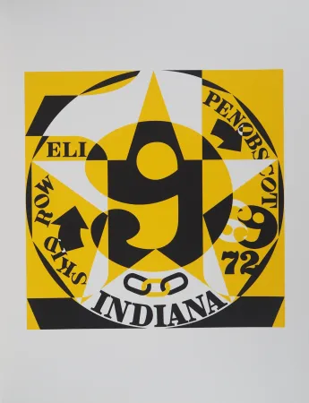 丝网印刷 Indiana - American Dream : Decade, Autoportrait 1969