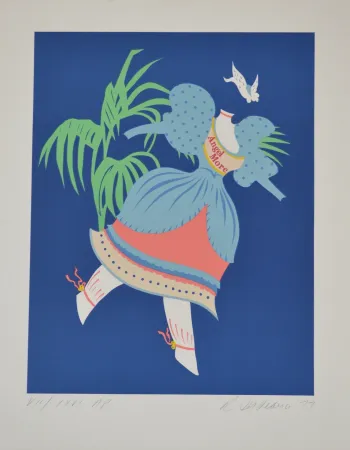 石版画 Indiana - Angel More - Mother of us all portfolio