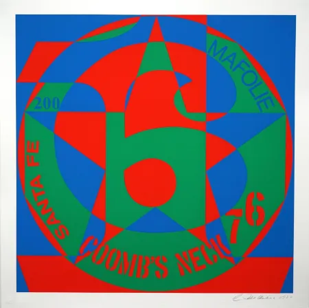 丝网印刷 Indiana - Decade: Autoportraits, Vinalhaven Suite. #6: Coomb's Neck