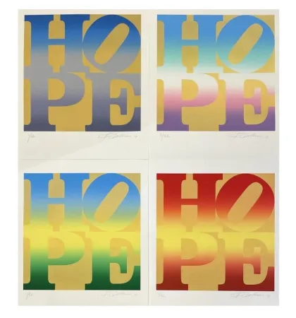 丝网印刷 Indiana - Four Seasons of Hope (Gold), 2012