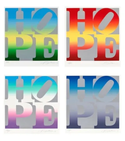 丝网印刷 Indiana - Four Seasons of Hope (Silver), 2012
