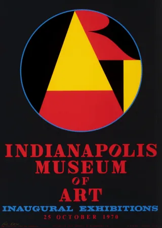 丝网印刷 Indiana - Indianapolis Museum of Art, Inaugural Exhibitions, 1970