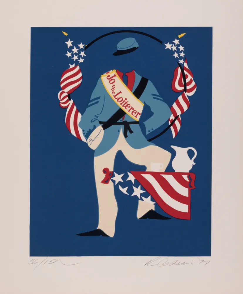 丝网印刷 Indiana - Jo the Loiterer, 1977 - Hand-signed