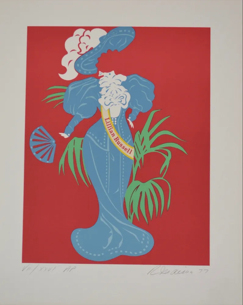 石版画 Indiana - Lilian Russell - Mother of us all portfolio